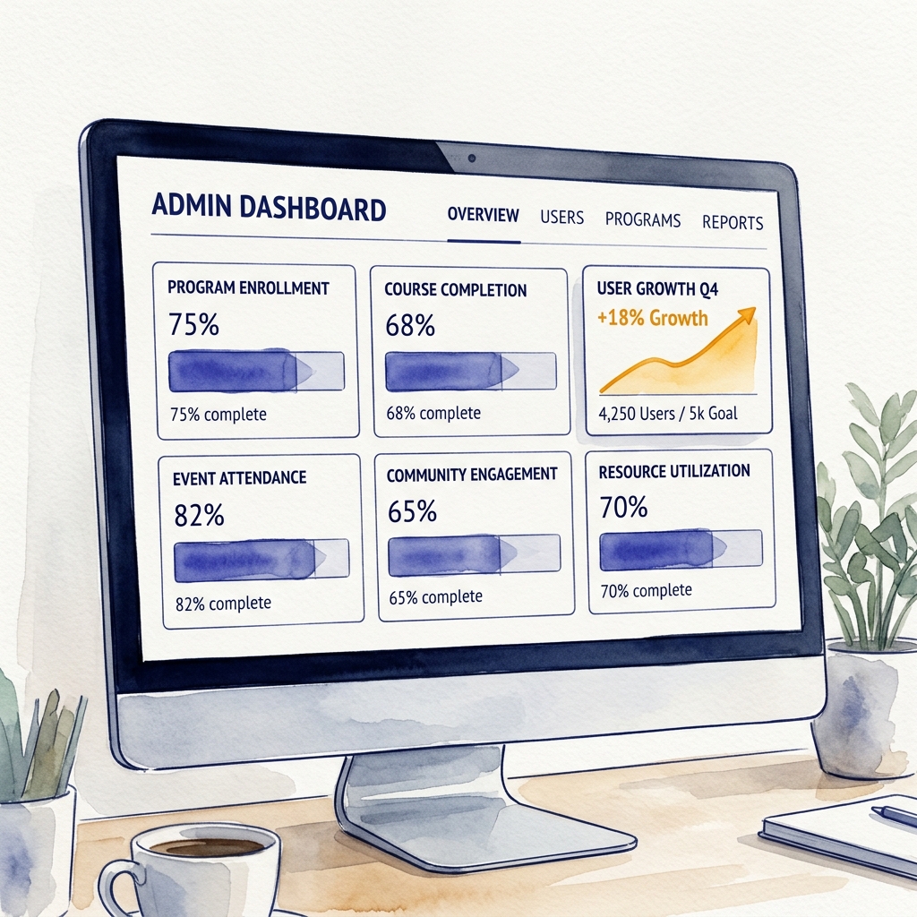 Admin dashboard